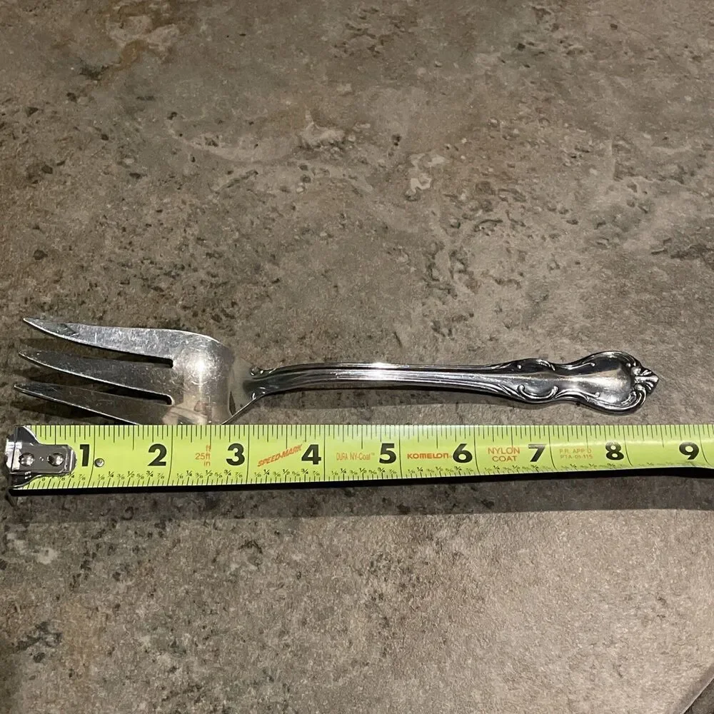 Reed & Barton Rebacraft Stainless La Femme Serving Meat Fork 8.5
